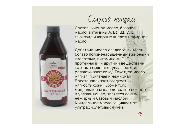 Масажна олія мигдальна 0,75 л