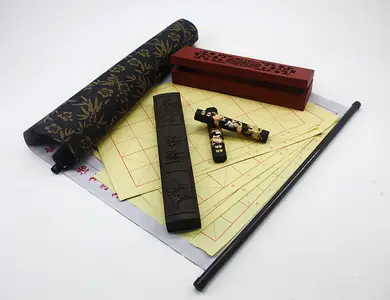 Каллиграфии, наборы, тушь, кисти. бумага