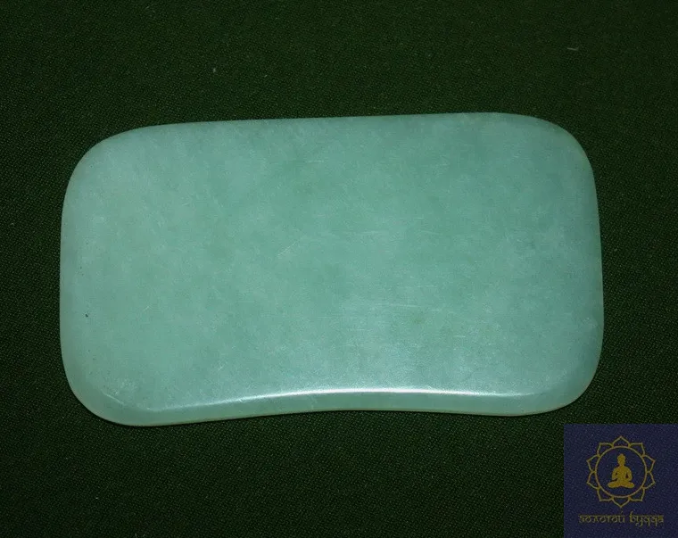 Скребок Гуаша нефрит прямоугольный