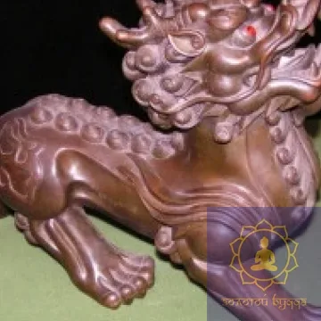 Писью (Собака Фу) бронза.