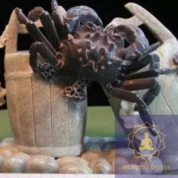 Краб на ведрах. 