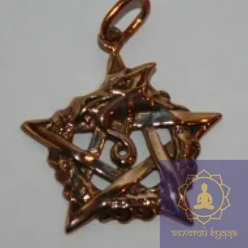 Амулет Ведьмин знак бронза