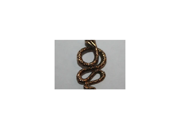 Амулет Змія бронза.