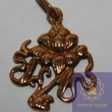 Амулет Белый Лотос бронза.