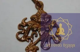 Амулет Белый Лотос бронза.