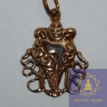 Амулет Белая Раковина бронза.