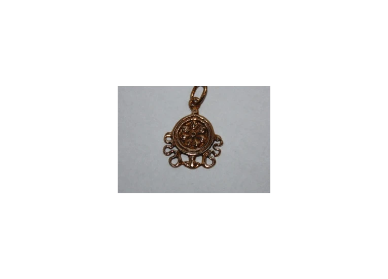 Амулет Колесо Дхарми бронза.