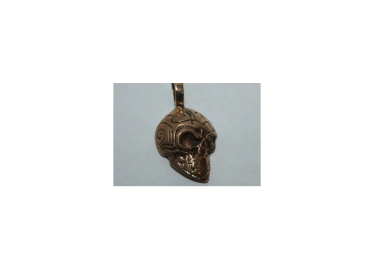 Амулет Череп бронза.