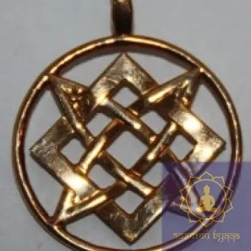 Амулет Звезда Лады Богородицы, Квадрат Сварога бронза.