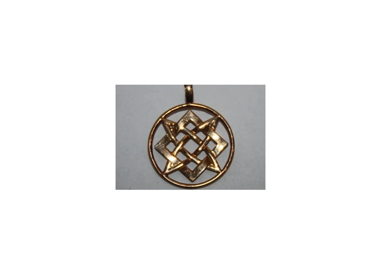 Амулет Звезда Лады Богородицы, Квадрат Сварога бронза.