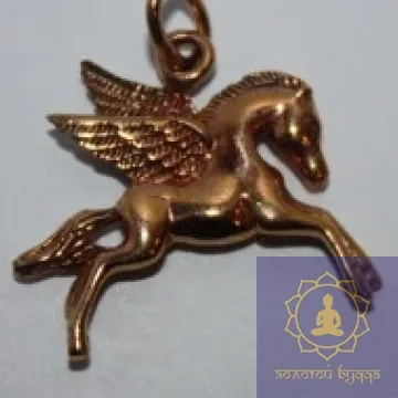 Амулет Пегас, бронза.