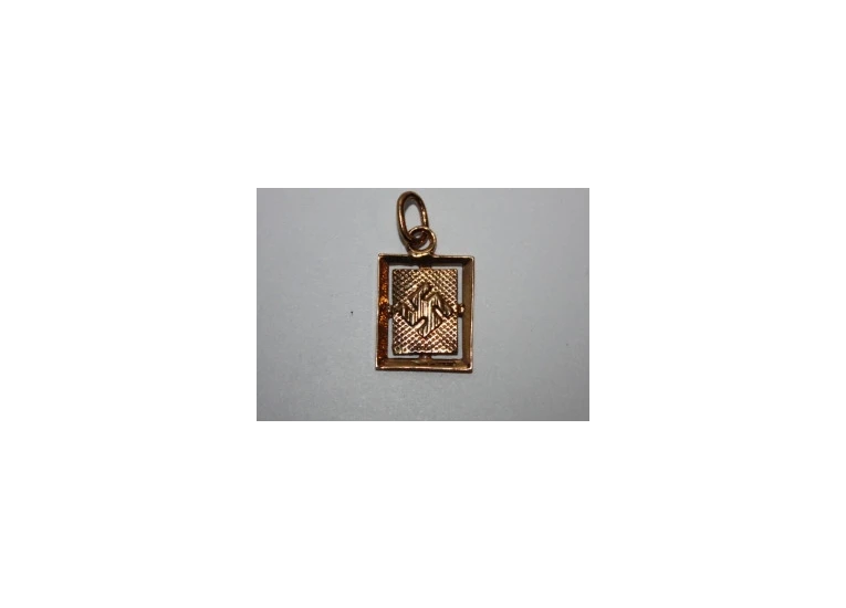 Амулет Свастика, бронза.