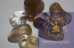 Волосатик рутиловый кварц средняя галтовка