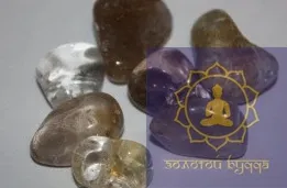 Волосатик рутиловый кварц средняя галтовка