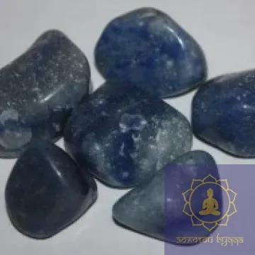 Блакитний авантюрин середнє галтування