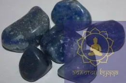 Блакитний авантюрин середнє галтування