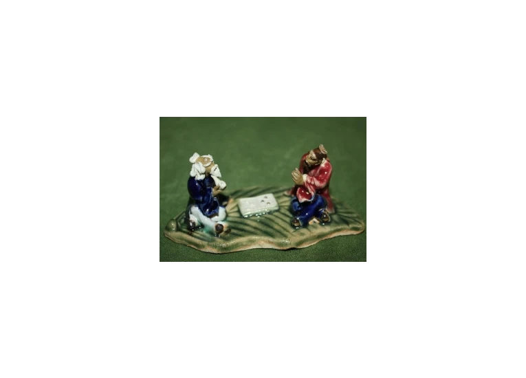 Мудрецы играющие в игру Го керамика