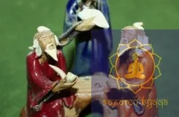 Мудрецы играющие в игру Го керамика