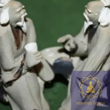 Мудрецы играющие в игру Го керамика