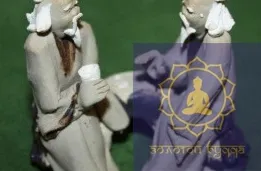 Мудрецы играющие в игру Го керамика