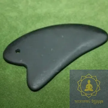 Гуаша скребок шунгіт Бянь Ши лапка 2х-палая