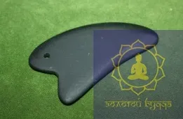 Гуаша скребок шунгіт Бянь Ши лапка 2х-палая