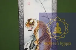 Зображення тигра — рисовий папір