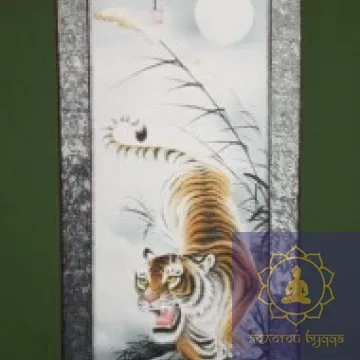 Изображение Тигра - рисовая бумага.