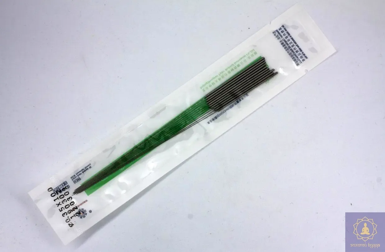 Голки Zhongyan Taihe для акупунктури та рефлексотерапії 0,35*100 мм 10 шт.