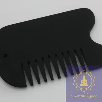 Массажер Гуаша гребень с одной выемкой шунгит