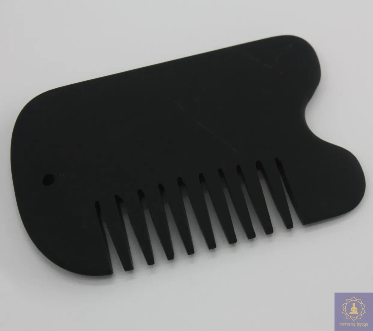 Массажер Гуаша гребень с одной выемкой шунгит