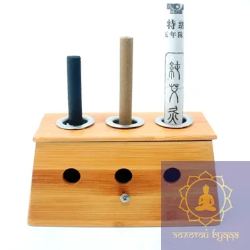 Потрійний тримач для полинових мокс дерев'яний