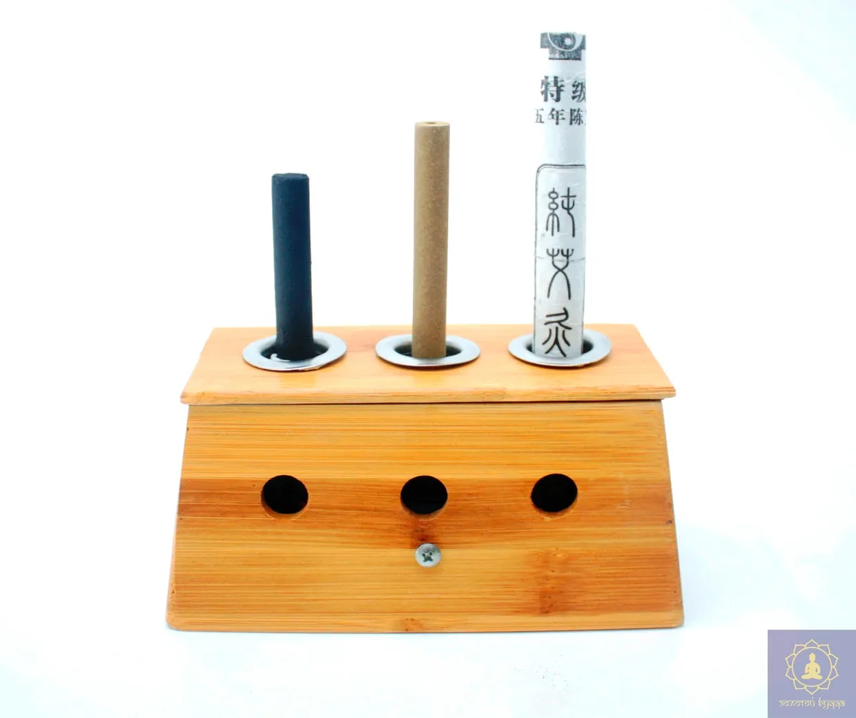 Потрійний тримач для полинових мокс дерев'яний