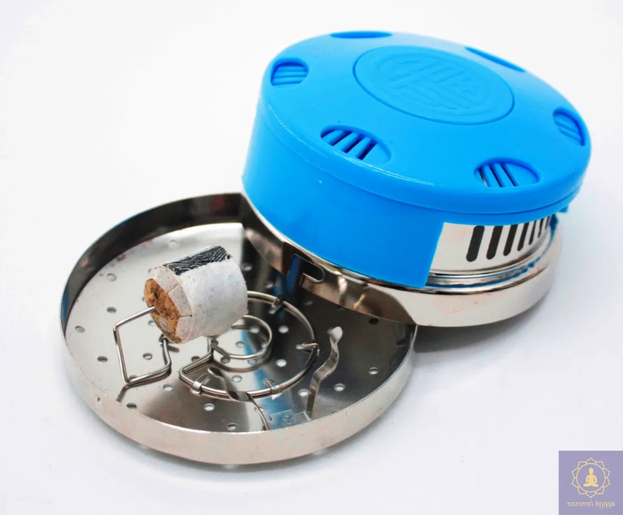 Металлический держатель для полынных мокс с пластиковой крышкой