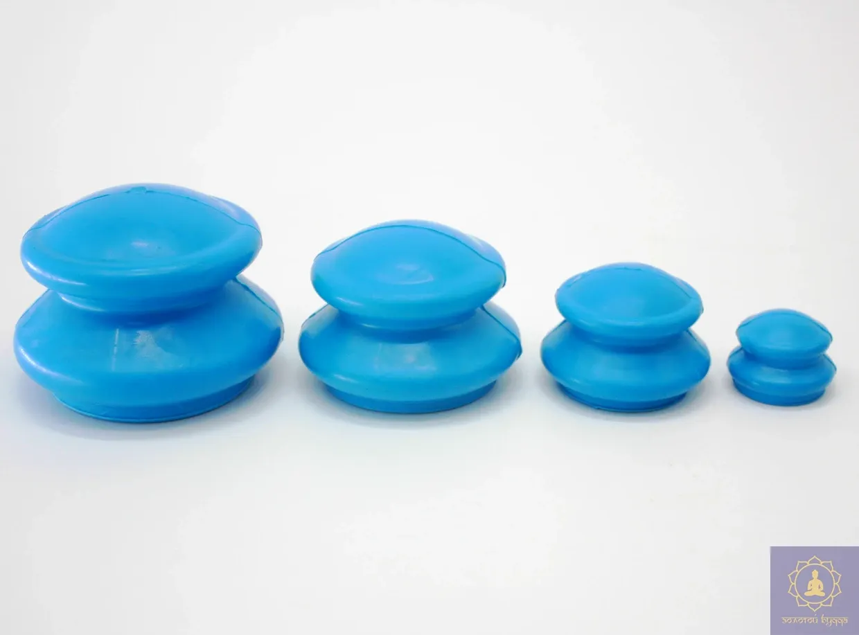 Набір масажних гумових вакуумних банок 4 шт.