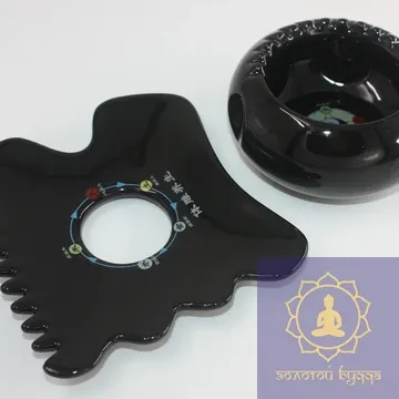 Скребок керамический Пять стихий черный