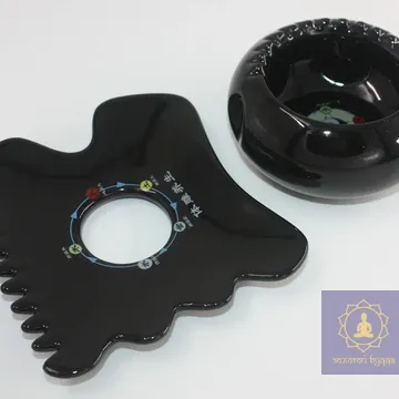 Скребок керамічний П'ять стихій чорний