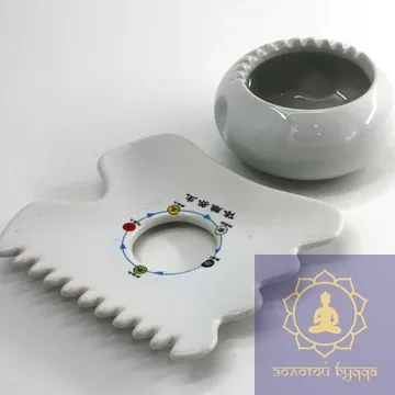 Скребок керамічний П'ять стихій білий