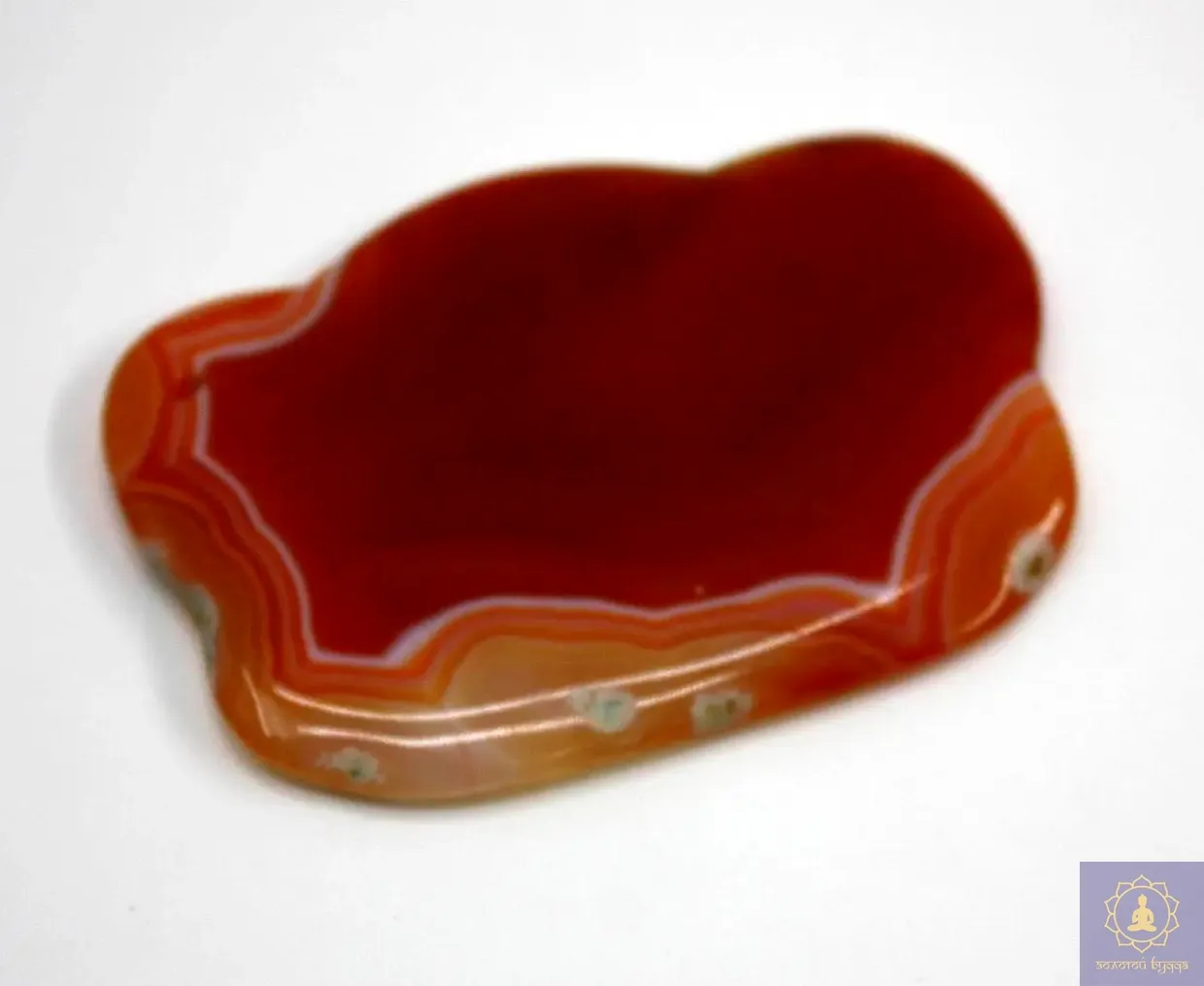 Гуаша скребок сердолик-агат корона