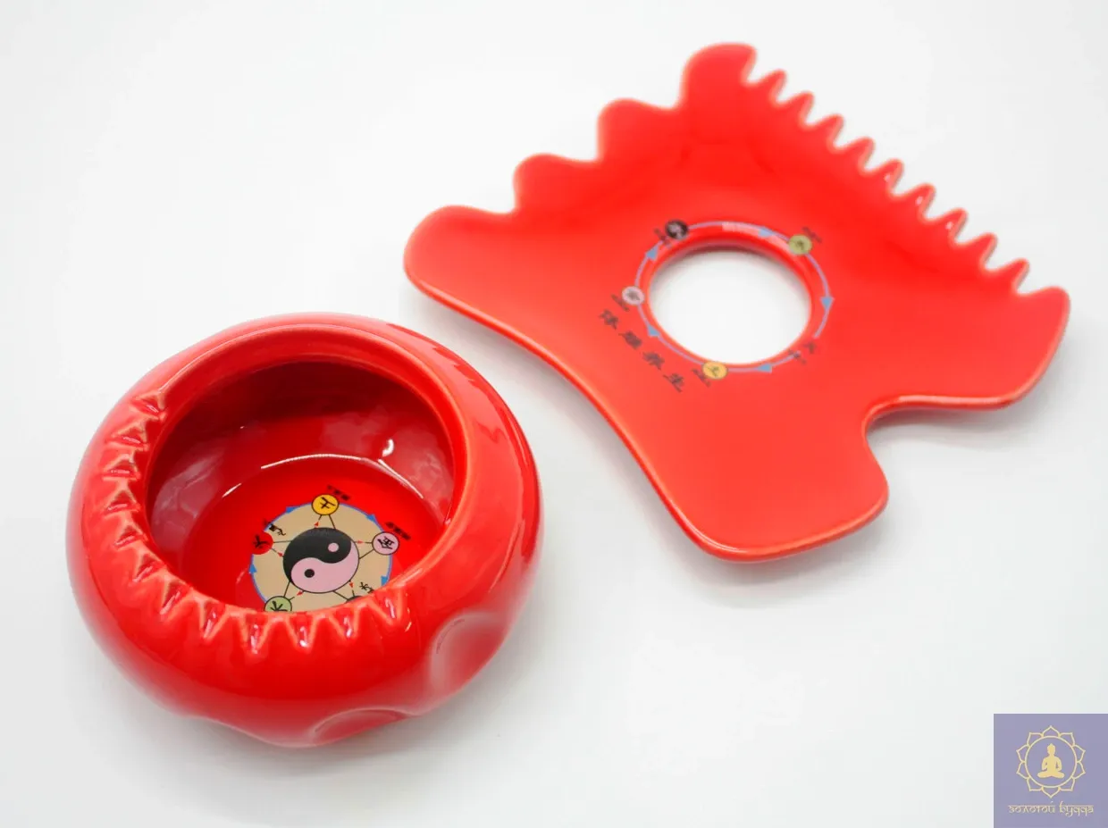 Скребок керамічний П'ять стихій червоний