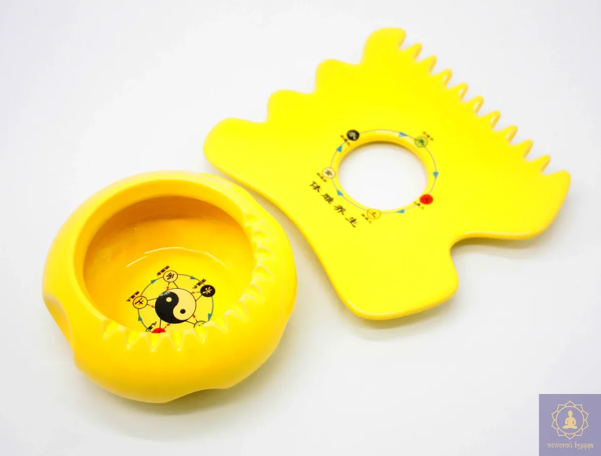 Скребок керамический Пять стихий желтый