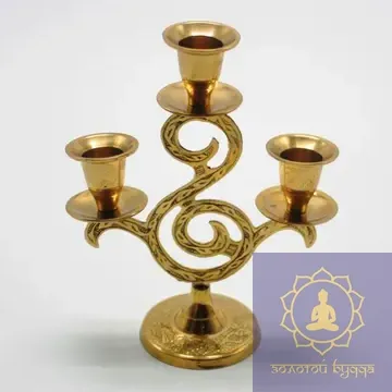 Подсвечник латунь.