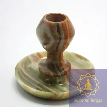 Подсвечник, оникс.