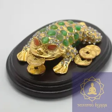 Жаба бронза, позолота.