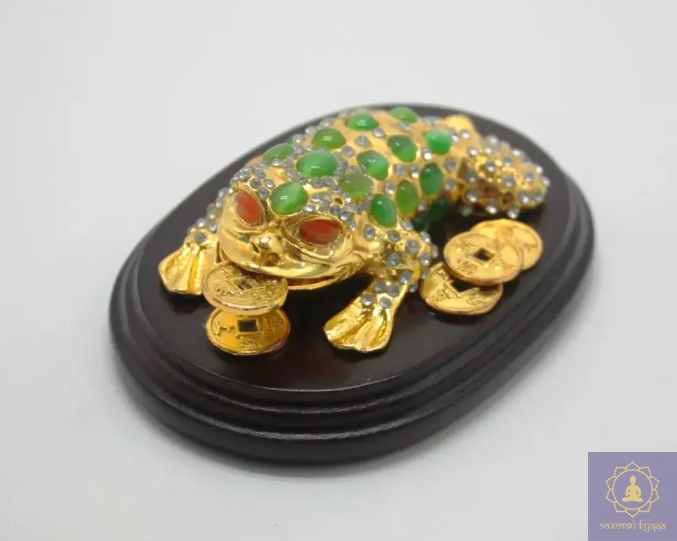 Жаба бронза, позолота.