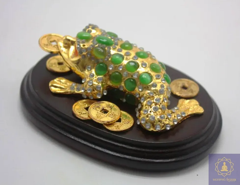 Жаба бронза, позолота.