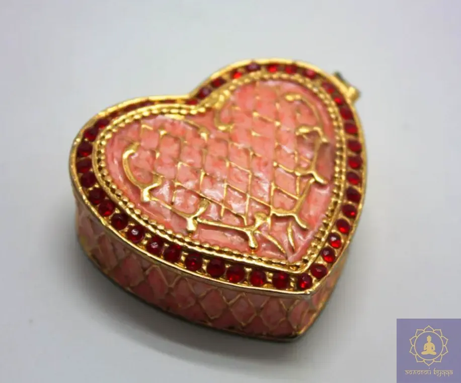 Скринька позолота серце