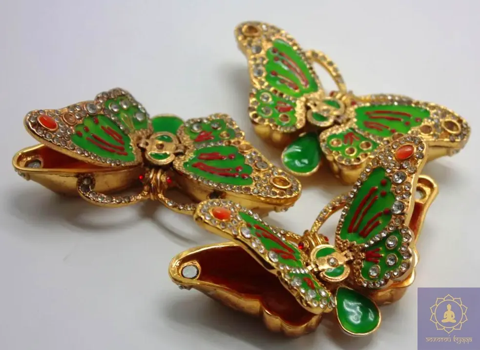 Скринька позолота метелик