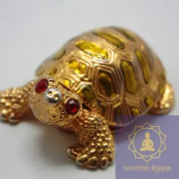 Скринька позолота черепаха