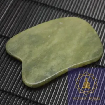 Скребок Гуаша нефрит Жад овал